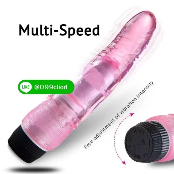 ดิลโด้ซิลิโคนนุ่ม ฟังก์ชันสั่นคลาสสิก ปรับแรงได้