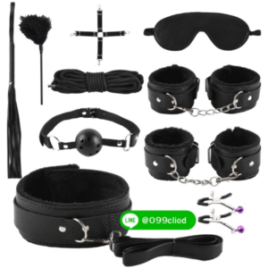 ชุดพันธนาการสีแดง 11 ชิ้น เซ็กซี่เร้าใจ