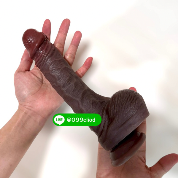 ดิลโด้ซิลิโคนนุ่มเหมือนจริง ขนาดใหญ่ ฐานดูดติดพื้น ไม่สั่น