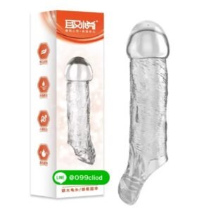 silicone sleeve ใส ปลอกเพิ่มขนาด ลายสัมผัส นุ่ม