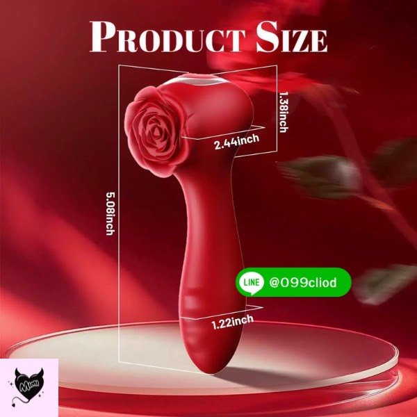 Rose Hammer Vibrator – เซ็กทอยกุหลาบแดงระดับท็อป พาร่างกายจมดิ่งสู่ความฟิน! | Mimixtoy - Image 7