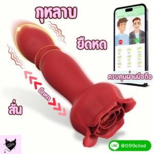 🌹 APP Control Rose Toy 2-in-1 – ฟินเบิ้ลสองเท่า! เป็นได้ทั้งดิลโด้และปลั๊กประตูหลังในชิ้นเดียว