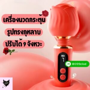 หน้าจอดิจิทัล Rose Toy แสดงสถานะแบตและโหมดการสั่น