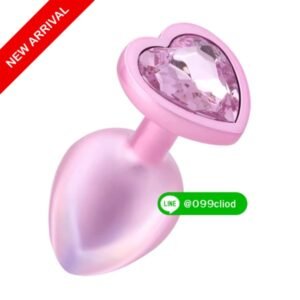 Pink Diamond Heart Butt Plug - บัตปลั๊กคริสตัลหัวใจชมพูสุดหรู